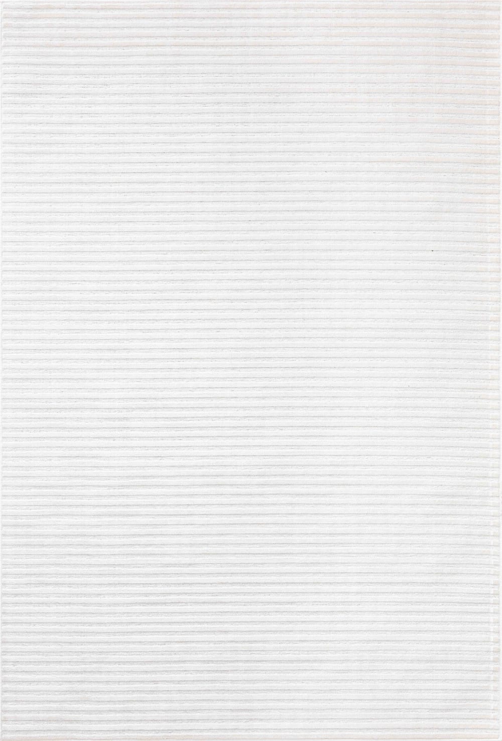 Tapis intérieur extérieur motif en relief rayures blanches 234x340 cm