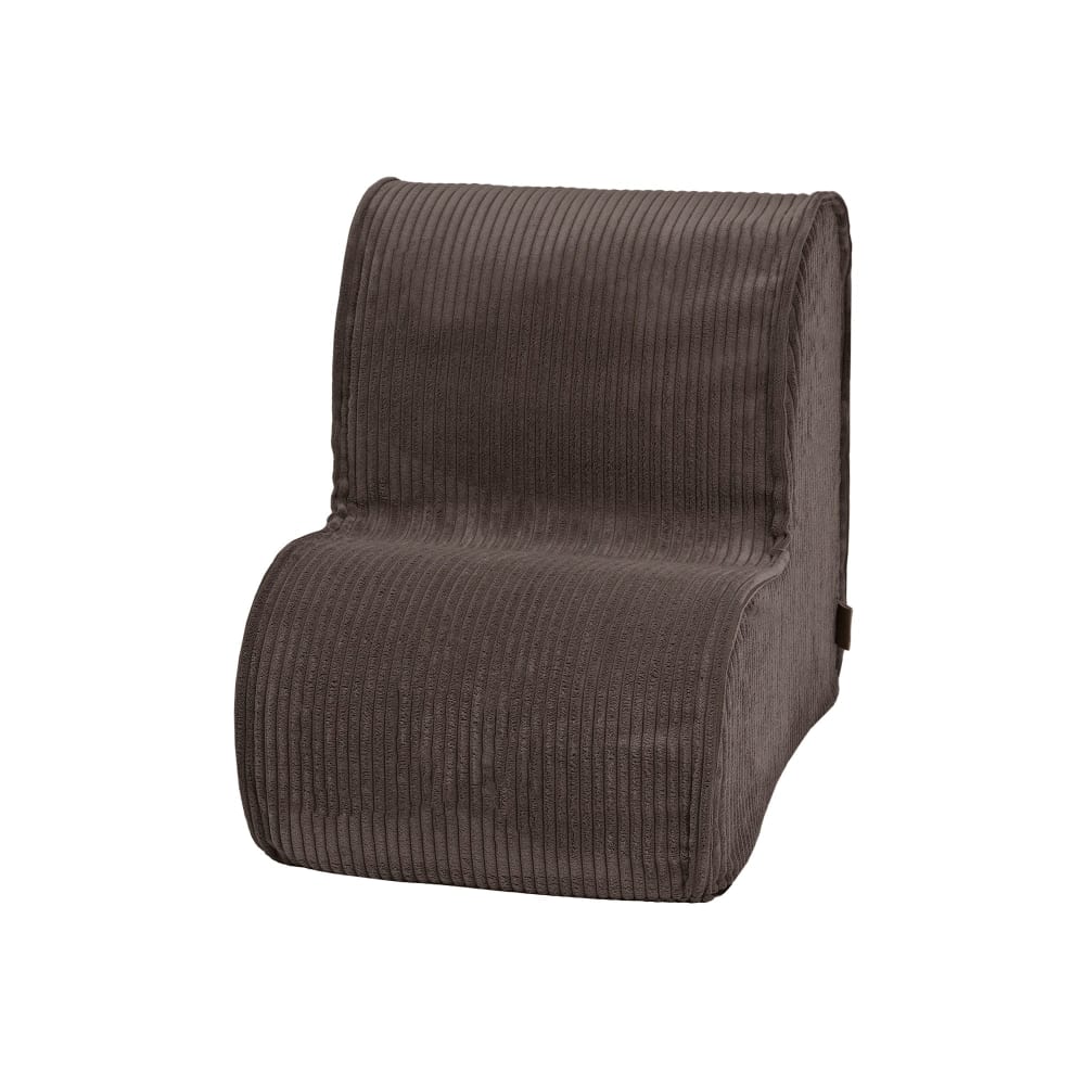 Fauteuil enfant en velours côtelé, marron