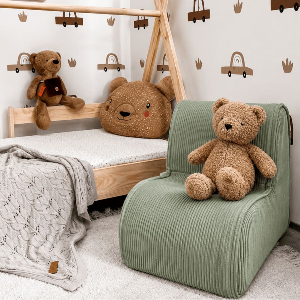Kindersessel aus Cord, ecru - Maisons Du Monde