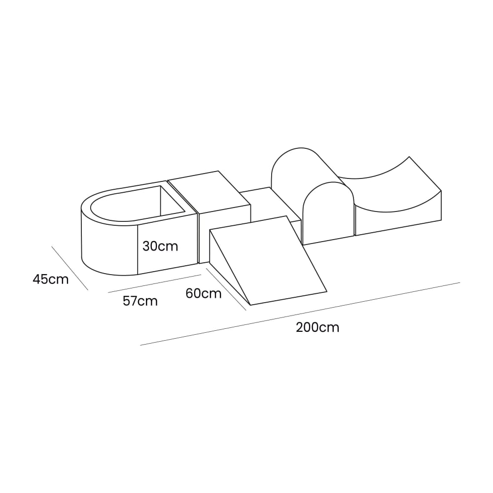 Parcours Motricité Bébé avec Piscine à Balles pour Enfant - Maisons du Monde