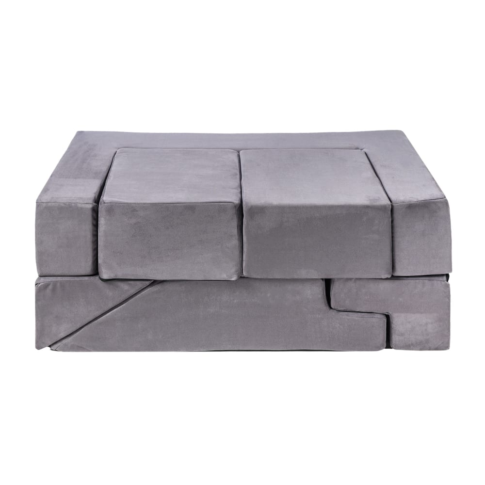 Canapé Enfant Convertible - Canape Dépliant et Confortable, Gris