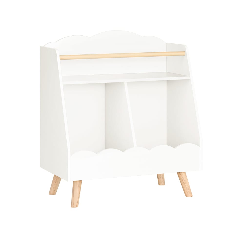 SoBuy Kinderregal aus MDF(E1) Holz weiß Spanplatte Kinder