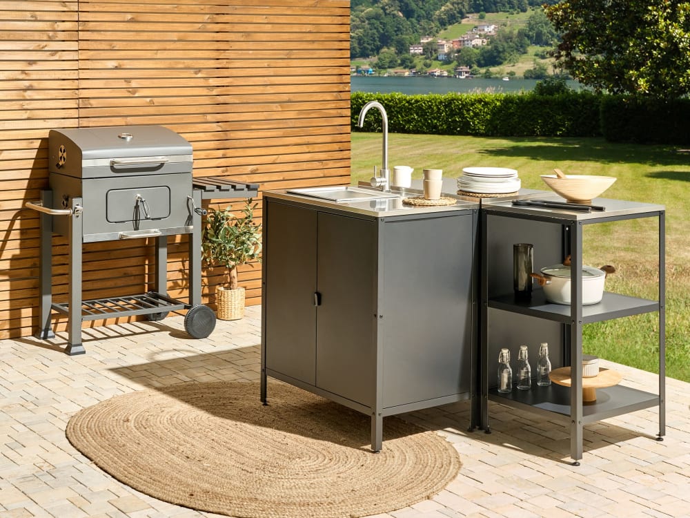 Garten- aus Metall 80 x 50 x 90cm, schwarz - Maisons Du Monde