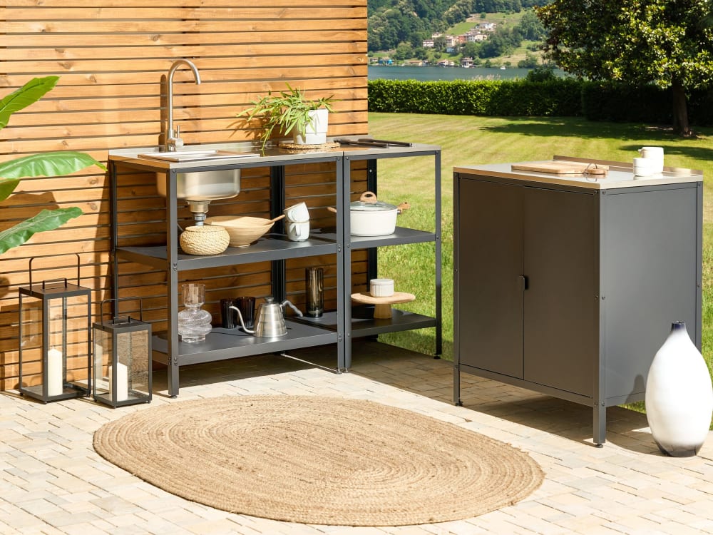 Garten- aus Metall 80 x 50 x 90cm, schwarz - Maisons Du Monde