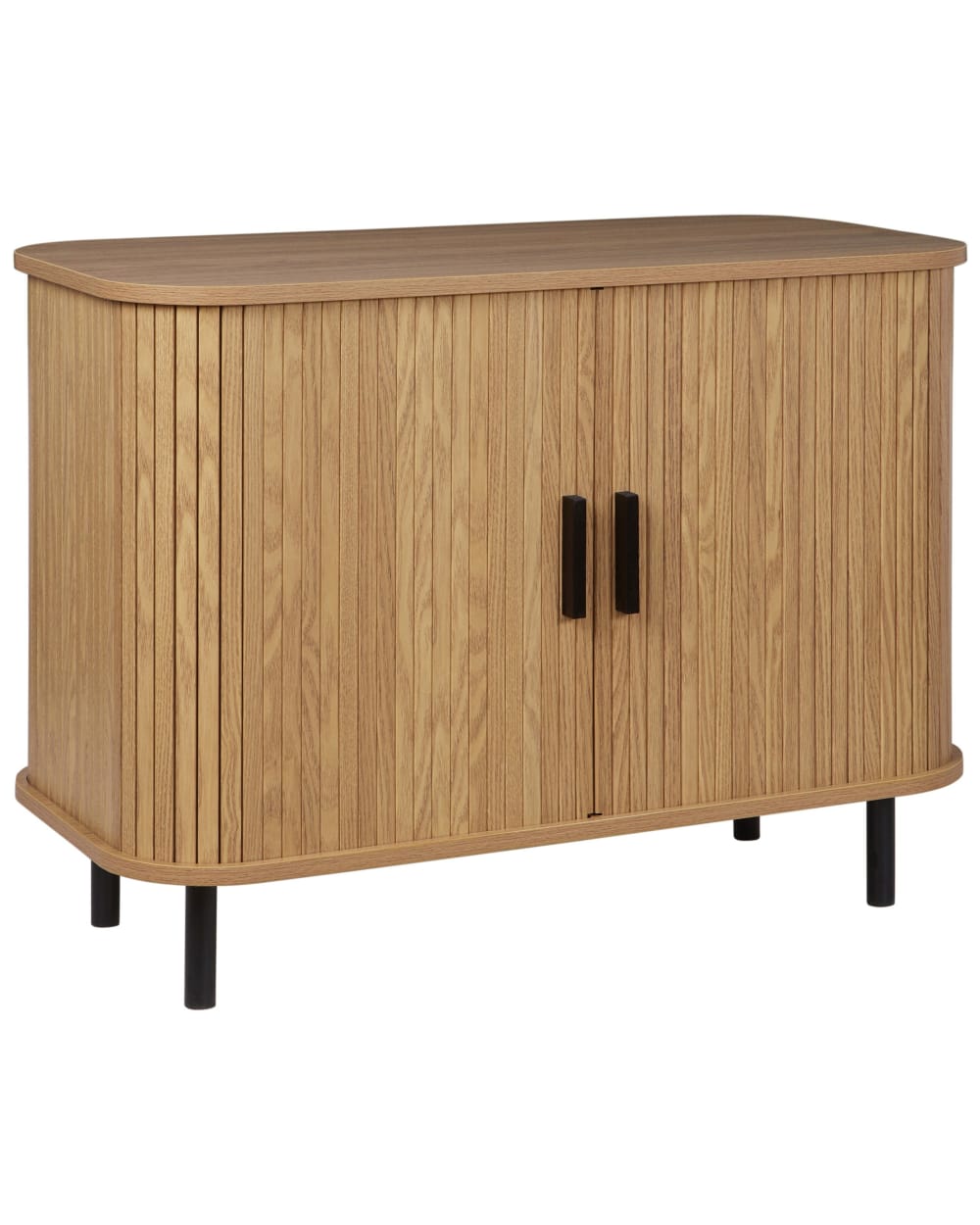 Beliani Schrank aus Holzwerkstoff 60cm, braun style vintage - Spanplatte