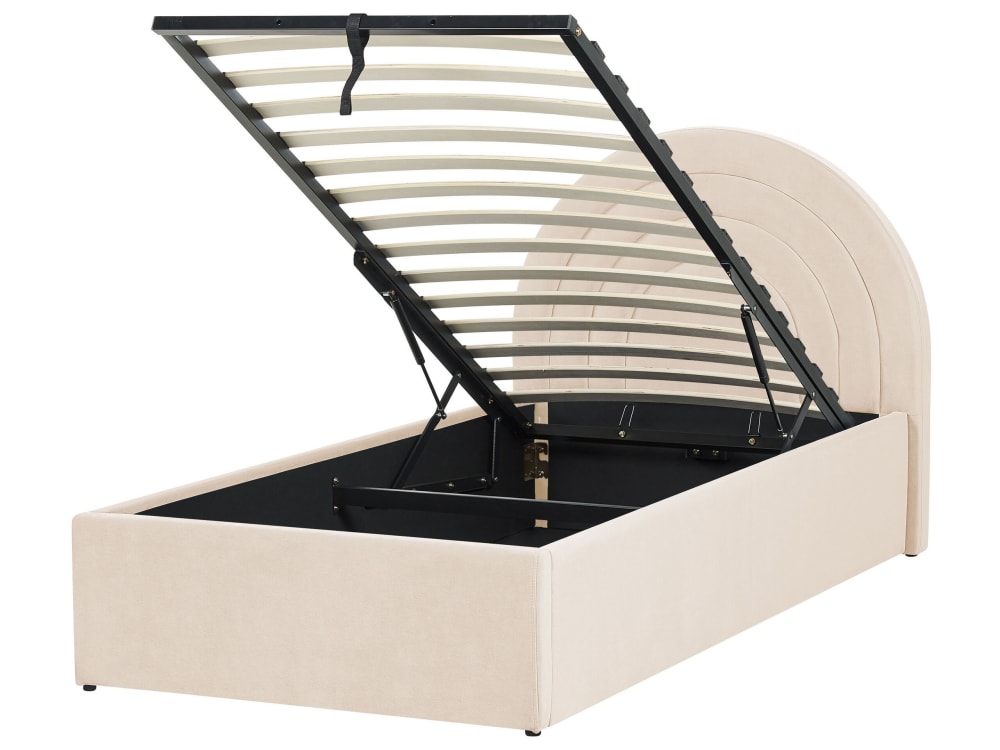 Kinderbett Aus Stoff 90X200, Beige
