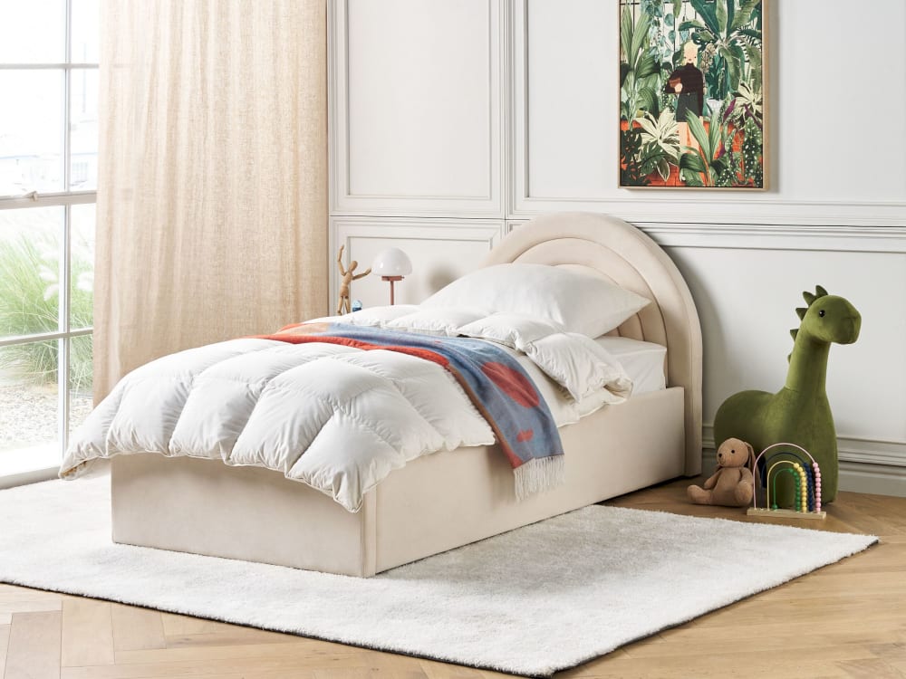 Kinderbett aus Stoff 90x200, beige - Maisons Du Monde