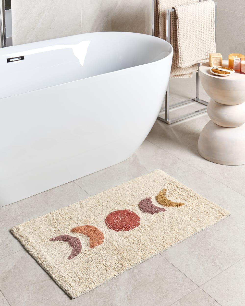 Badematte aus Stoff 80x50 cm, beige - Maisons Du Monde