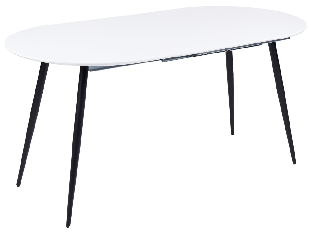 Beliani Esszimmertisch 6 Personen aus Mdf-platte, weiß style modern - Spanplatte