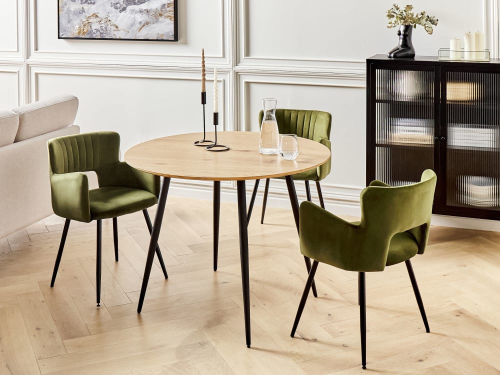 Esszimmertisch 4 Personen aus Mdf-platte, braun - Maisons Du