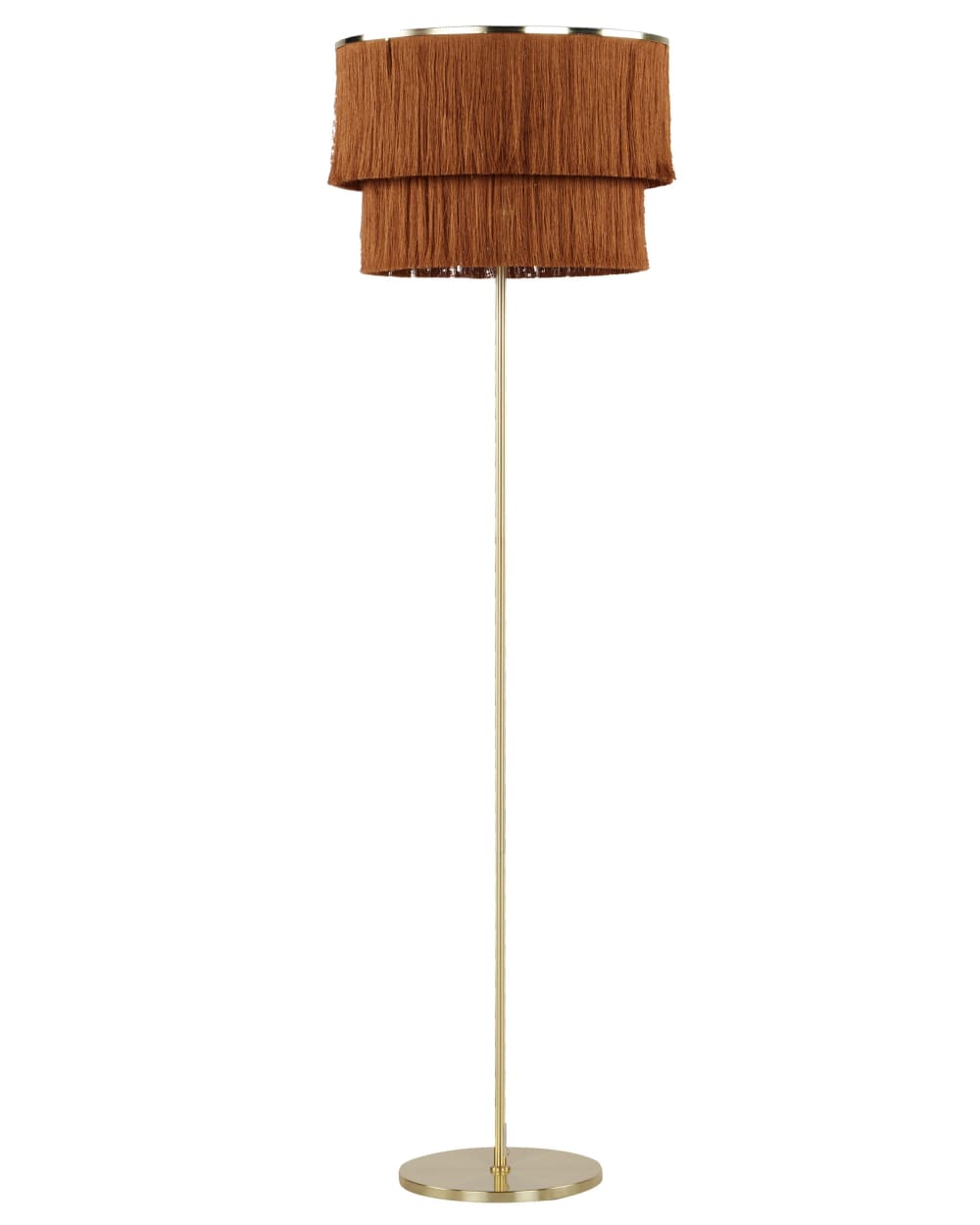 Stehleuchten Aus Metall 137Cm, Braun