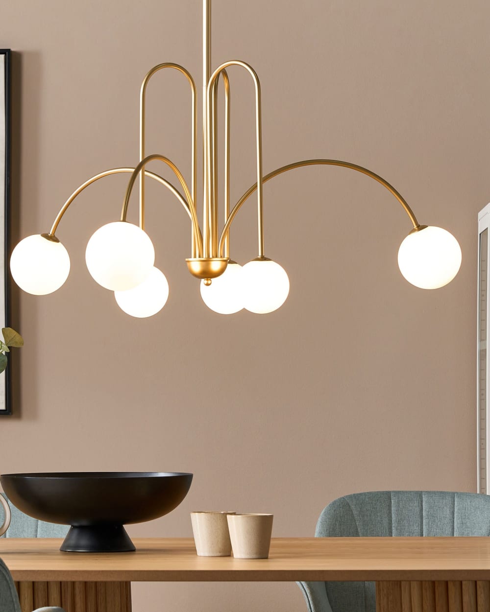 Kronleuchter aus Metall 80cm, gold - Maisons Du Monde