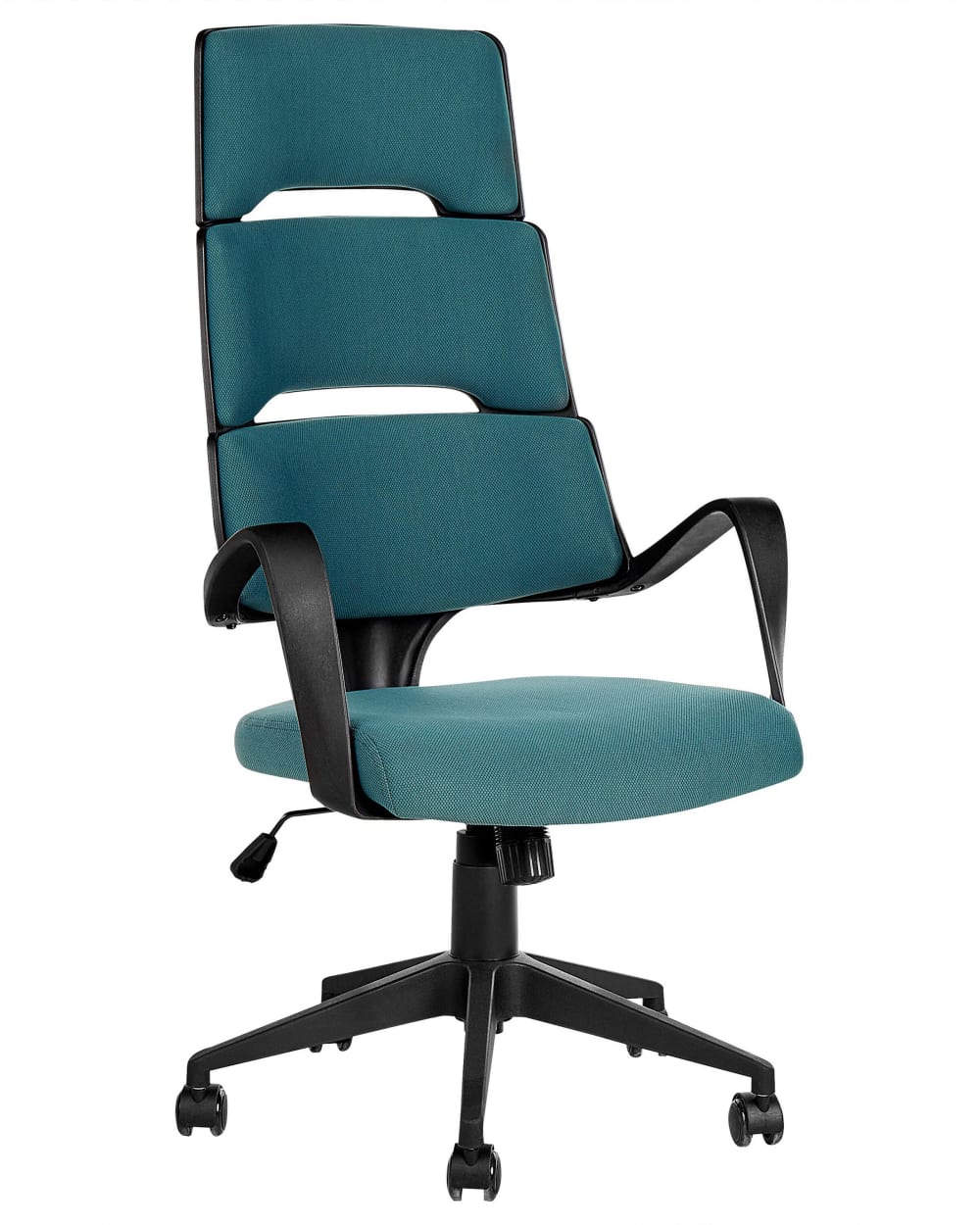Beliani Bürostuhl aus Stoff 118-128 cm, blau style modern - Pes - Polyester