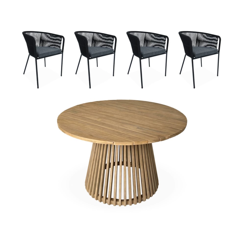 Table intérieur/extérieur - fauteuils