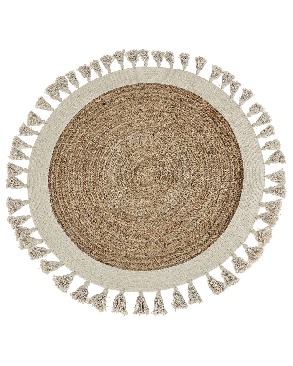 tapis en tissu beige