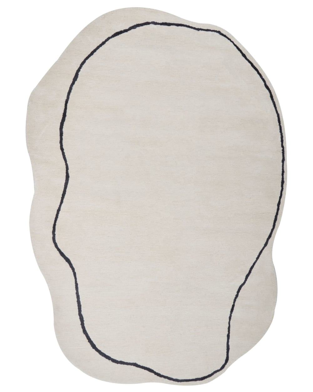 Beliani Kurzflor Teppich aus Stoff 230 x 160cm, beige style classic chic - Viskose