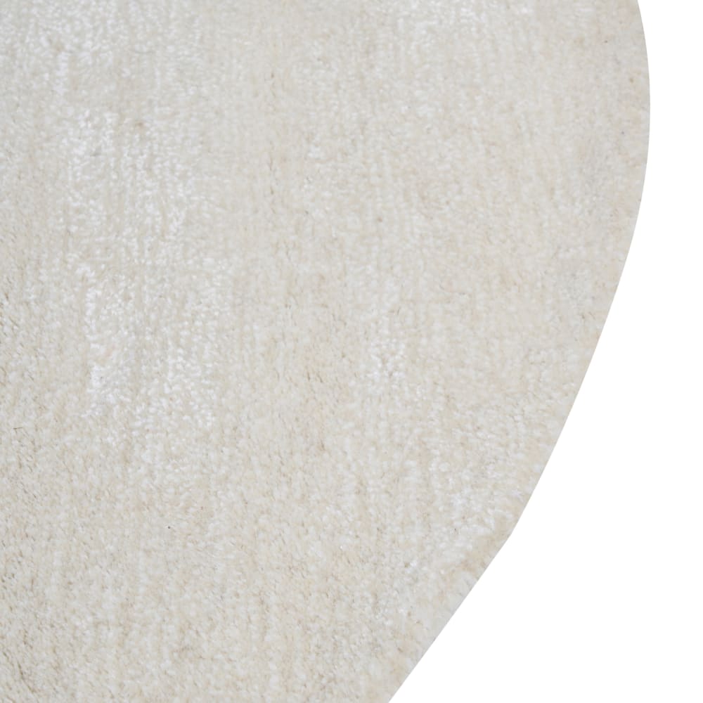 Tapis en tissu beige 230x160cm — vue 4