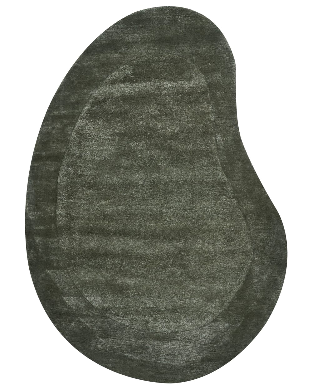 Beliani Kurzflor Teppich aus Stoff 230 x 160cm, grün style modern - Viskose