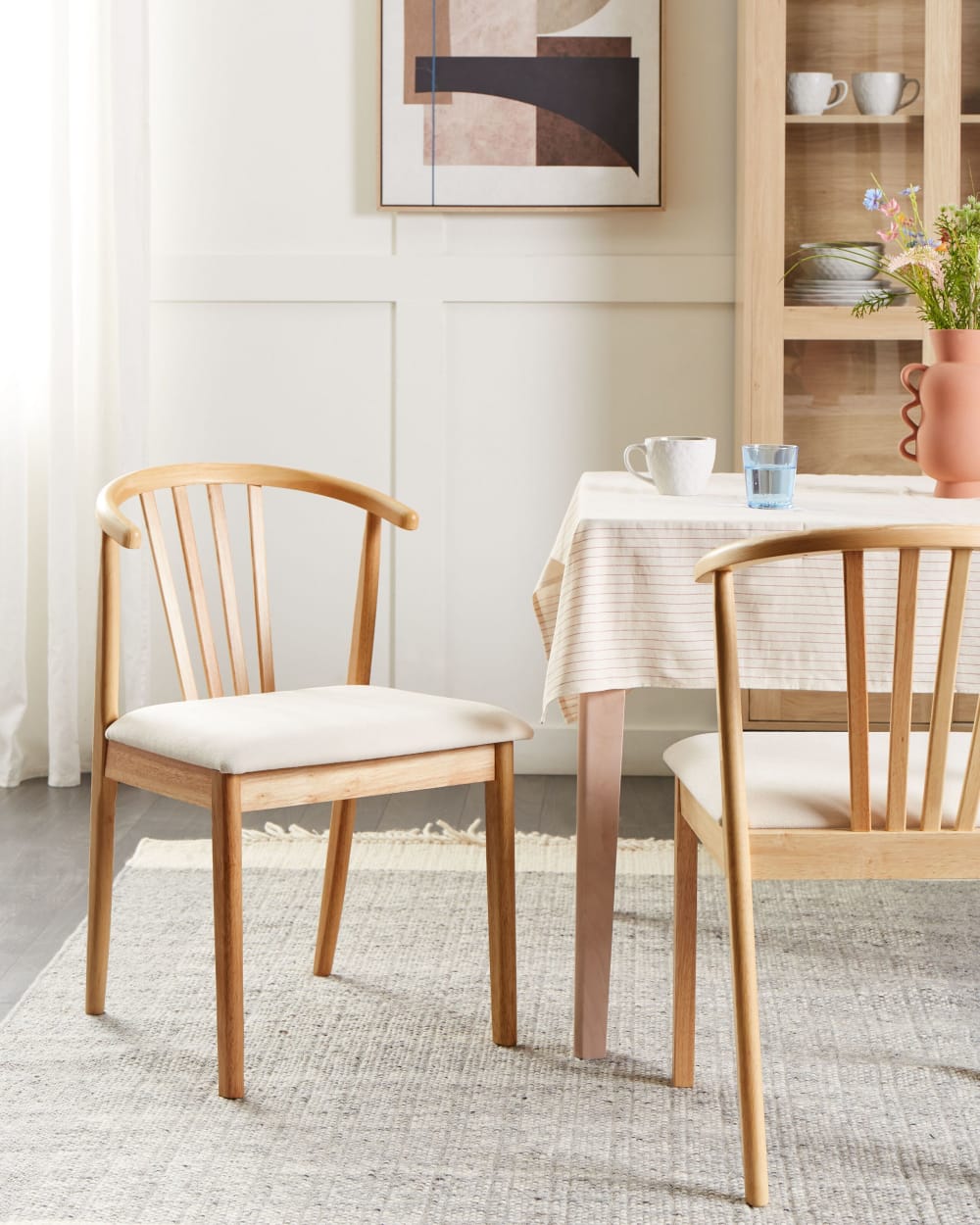 Esszimmerstuhl 2er Set aus Holz, braun - Maisons Du Monde