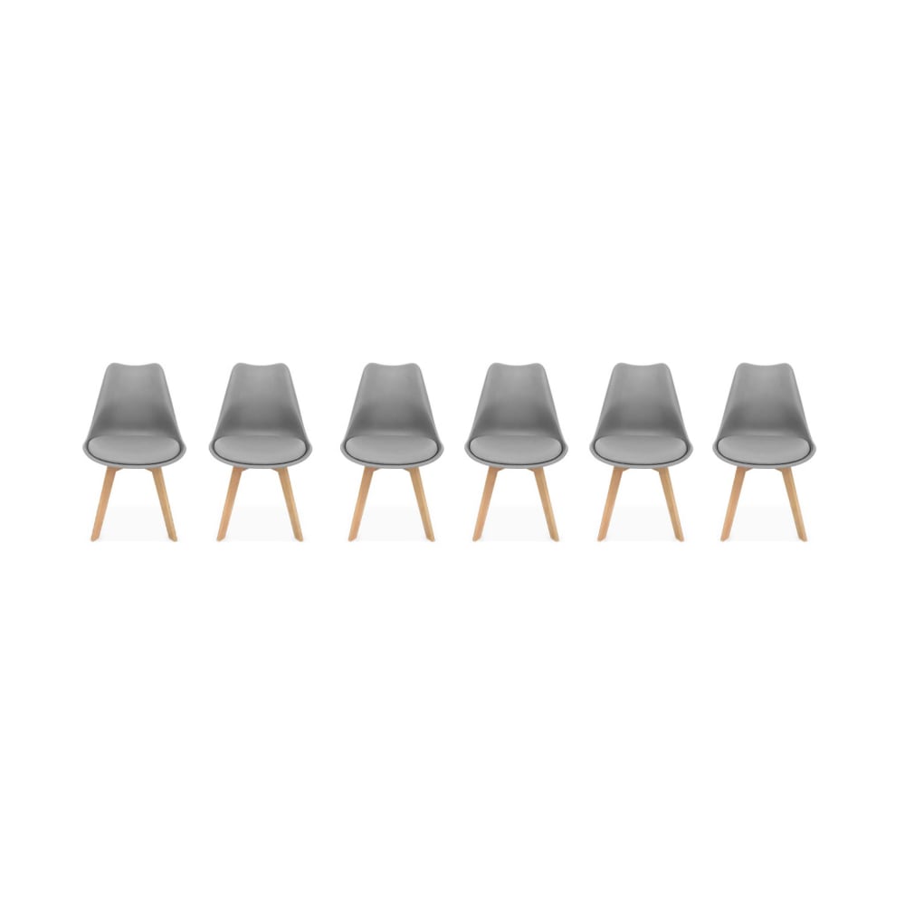 Lot de 6 chaises scandinaves