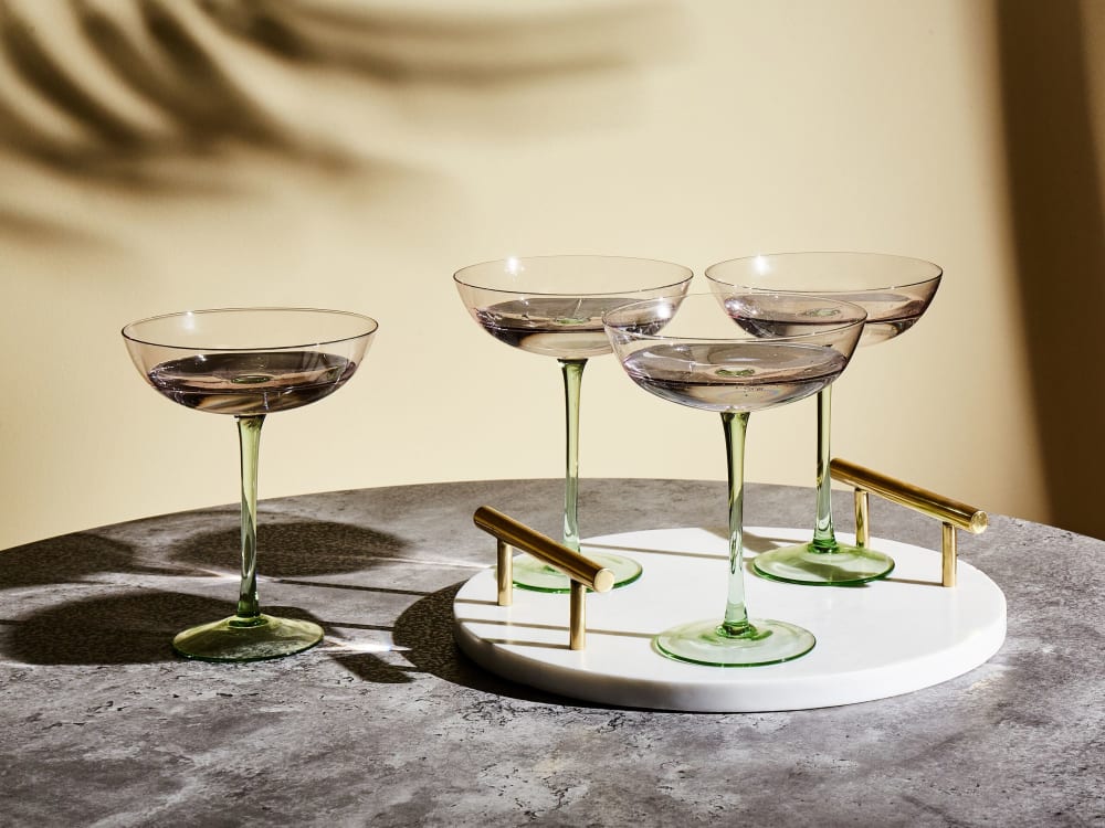 Martini Gläser 4er Set, 250 ml, Rosa - Maisons Du Monde