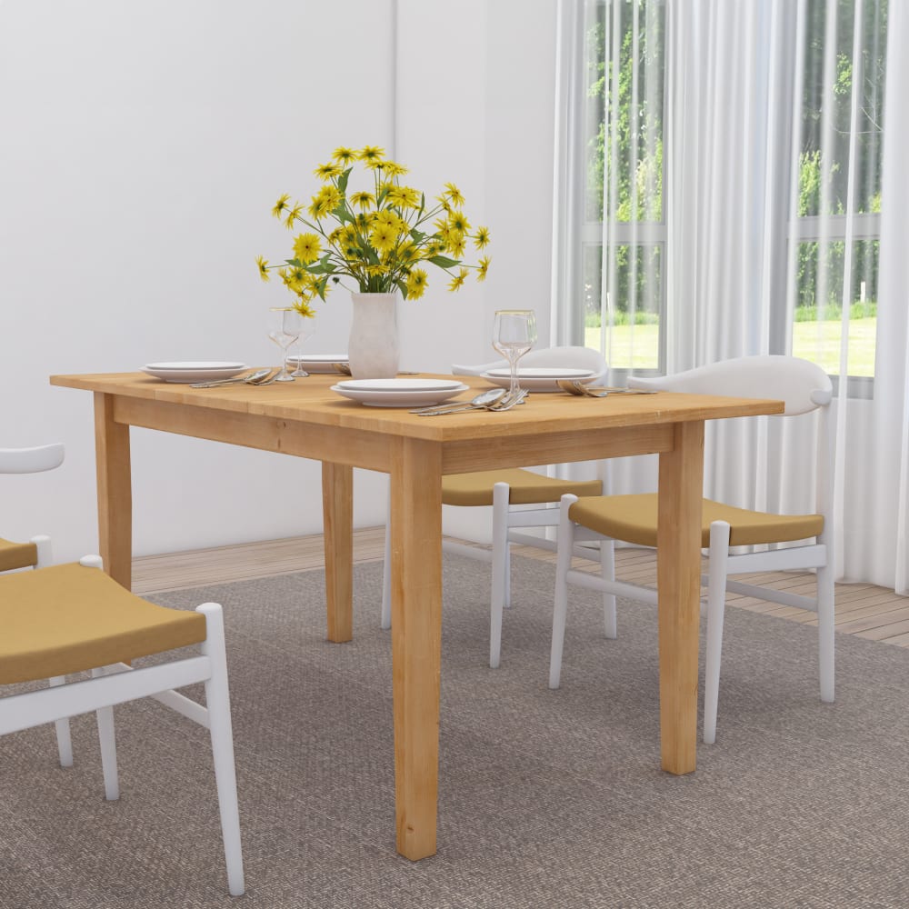 Loft24 Esstisch für 8 Personen in Kieferoptik L120 cm, braun - Holz