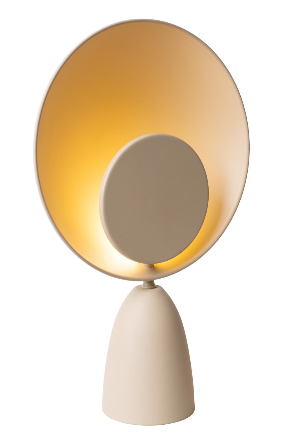 Lampe de table métal taupe 25.5 cm