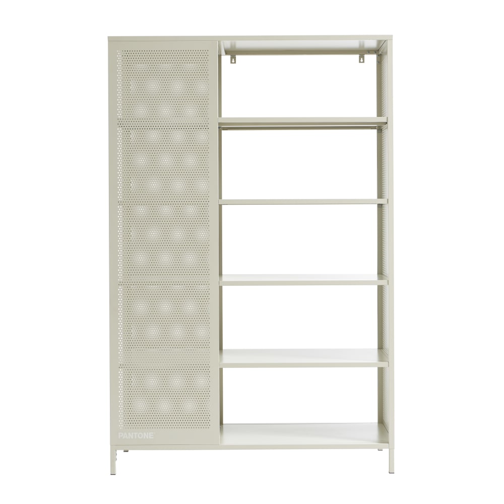 Bibliothèque métal beige sable h180cm