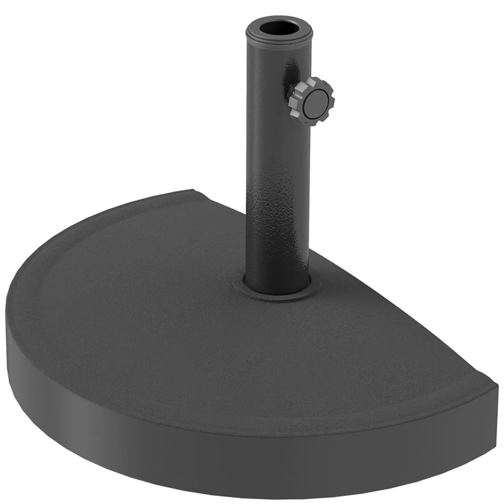 Pied de parasol base résine noir