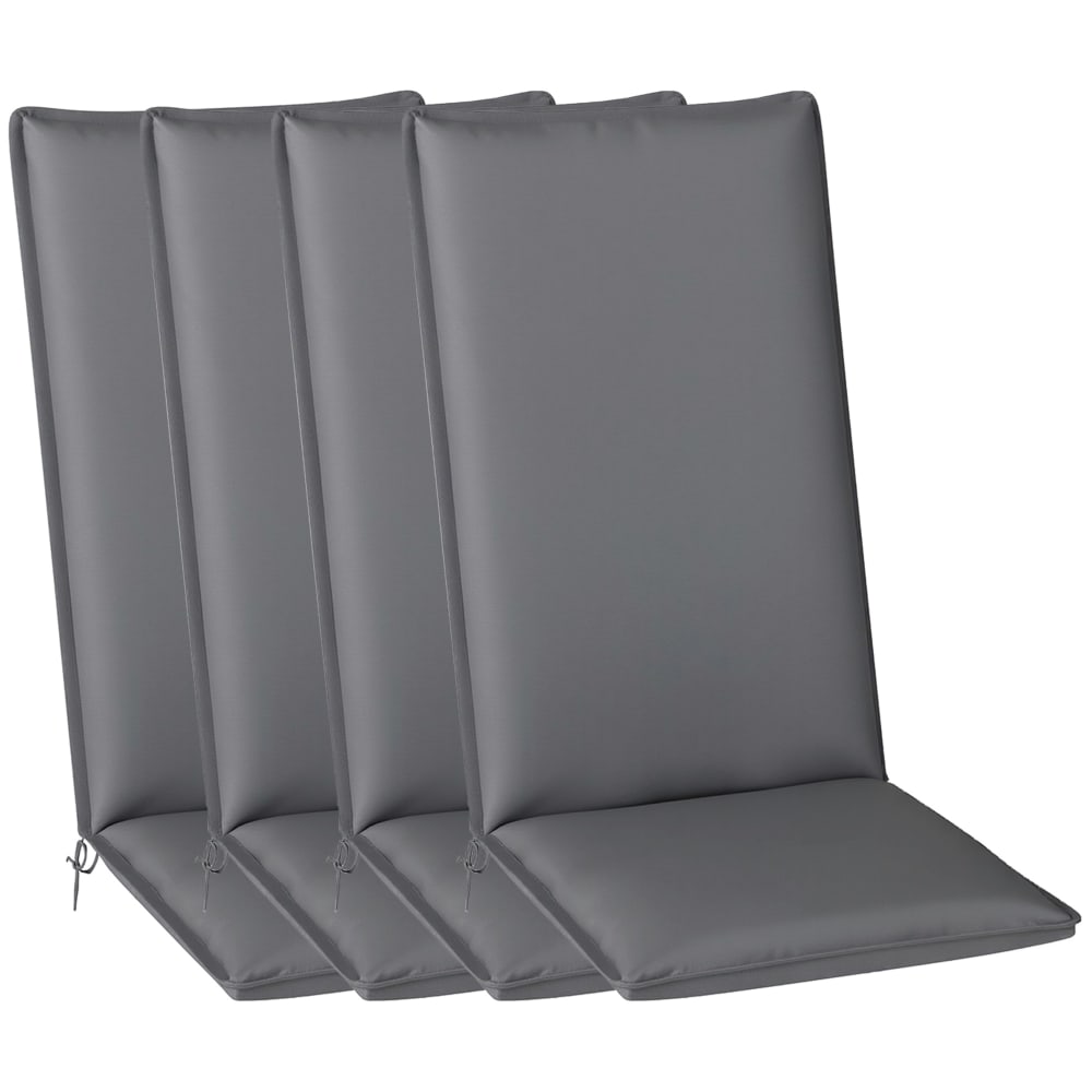 Coussins chaise extérieur upf50+ résistant gris