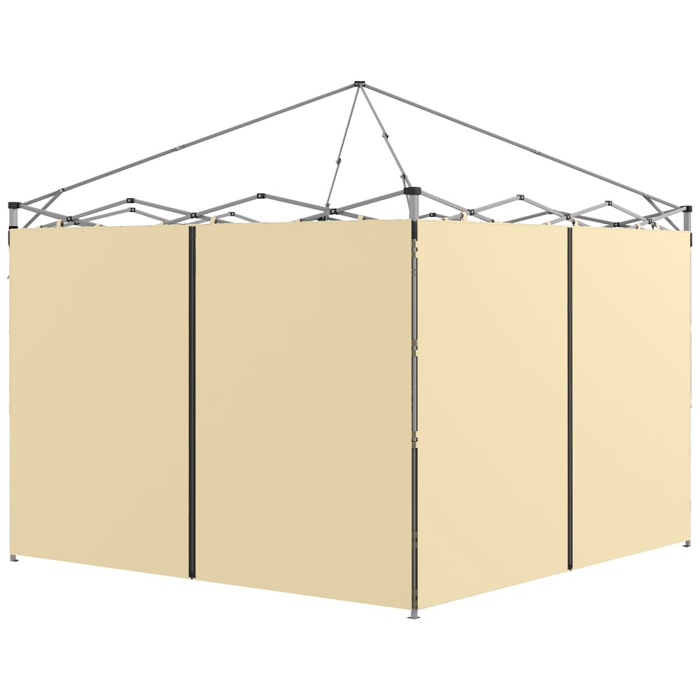 Parois latérales de rechange 2 pièces polyester beige