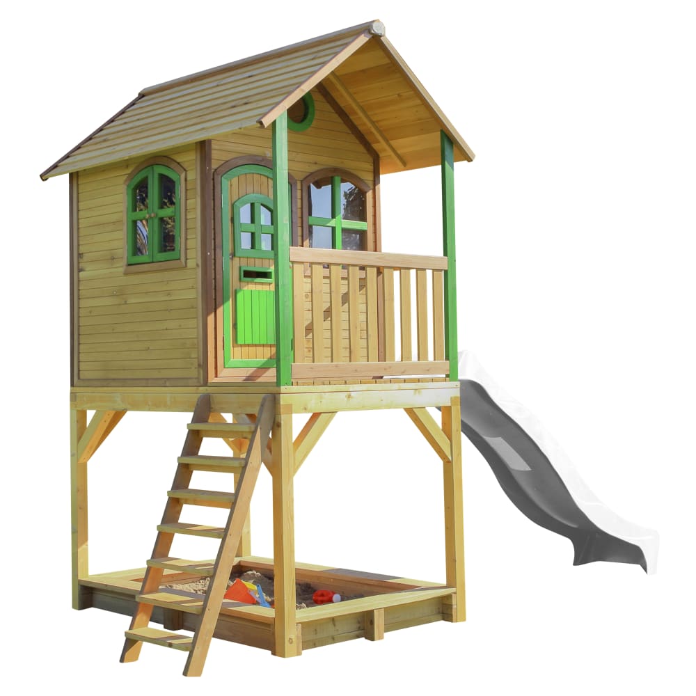 AXI Classic Sarah Maisonnette Marron vert Toboggan Blanc