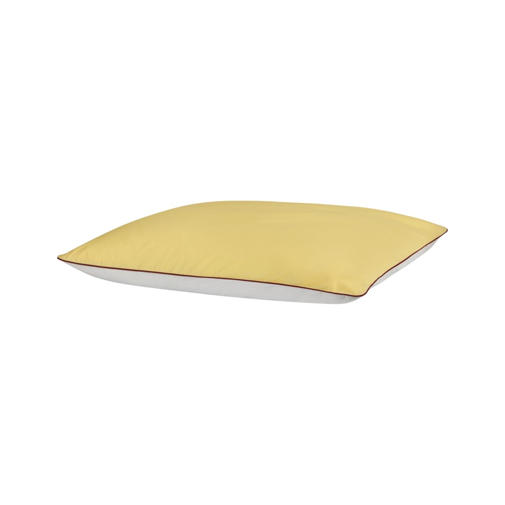 Taie d'oreiller en coton 60x50 cm, jaune
