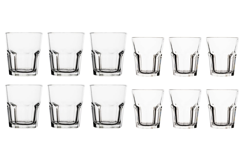 Service de verres 12 pièces, transparent
