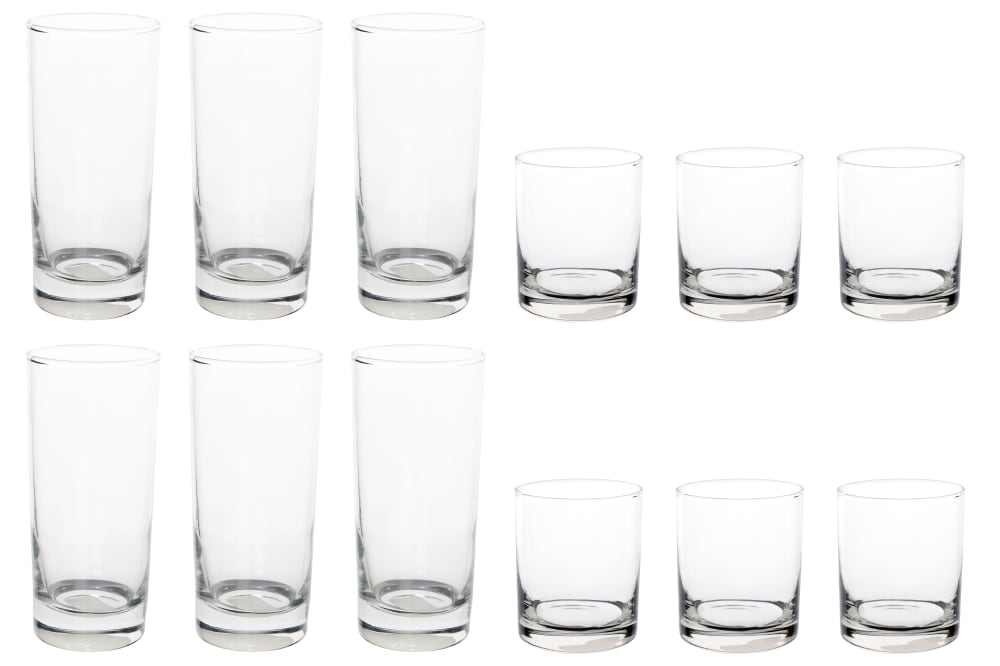Service de verres 12 pièces, transparent