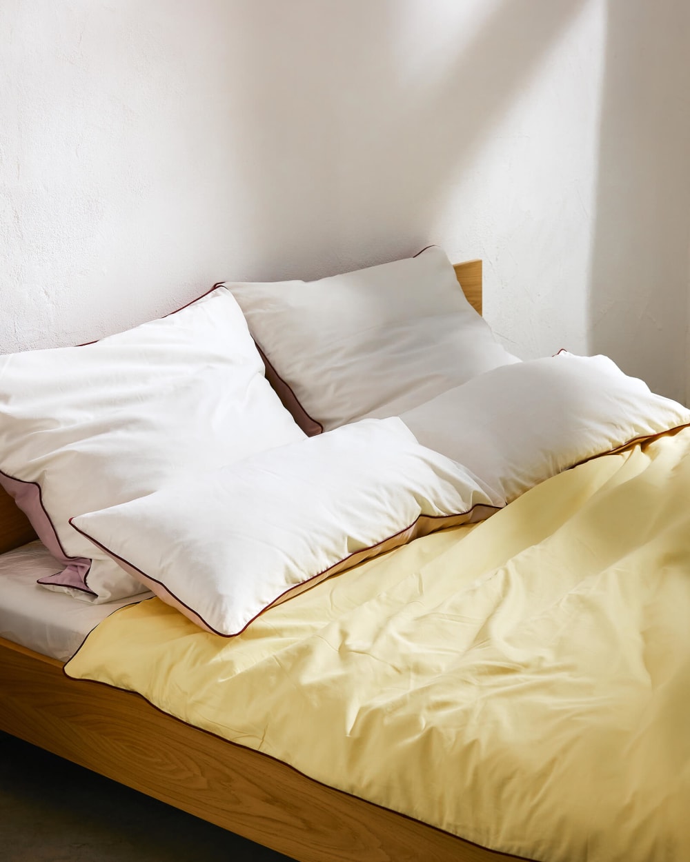 Housse de couette 140 x 200 cm noo.ma en satin de coton long staple — vue 4