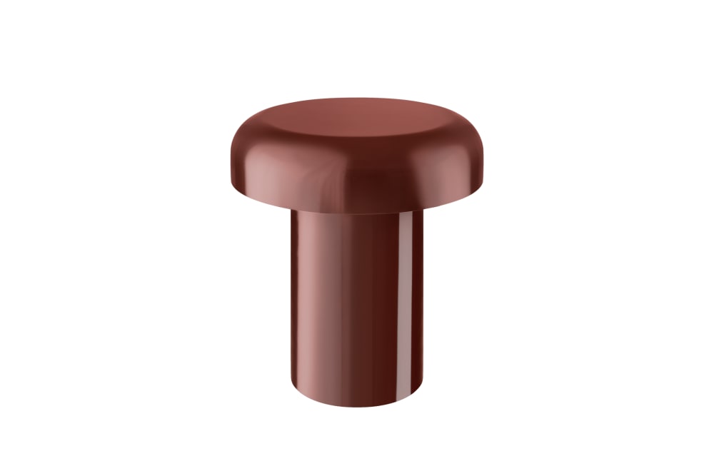 Table d'appoint en acier, - rouge