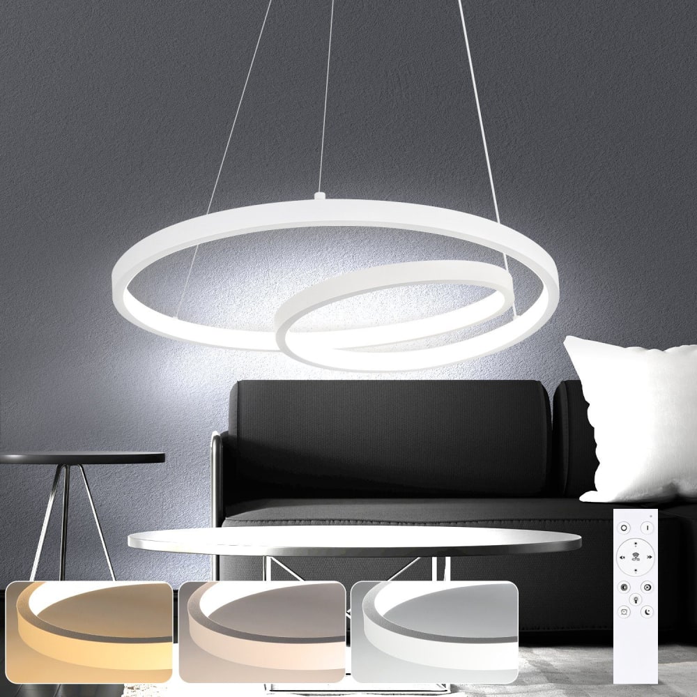 Essenz - suspension en métal, coloris blanc, l 40 cm — vue 3