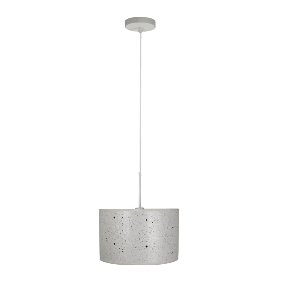 Nettlife Lipscomb - Pendelleuchte aus Metall, Weiß, L 38 cm, E27 style modern Weiß Metall