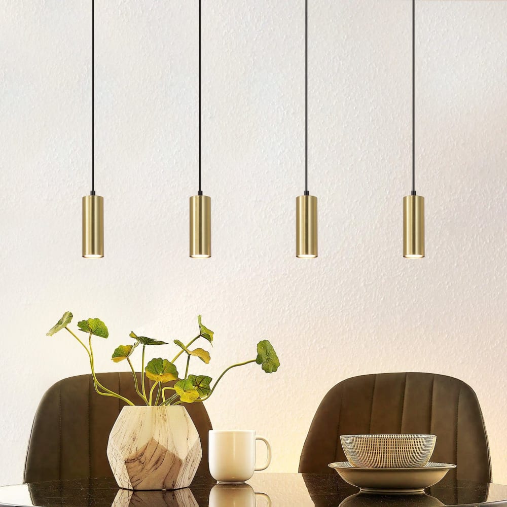Neiman - Pendelleuchte aus Metall, Gold, L 60 cm, GU10 - Maisons