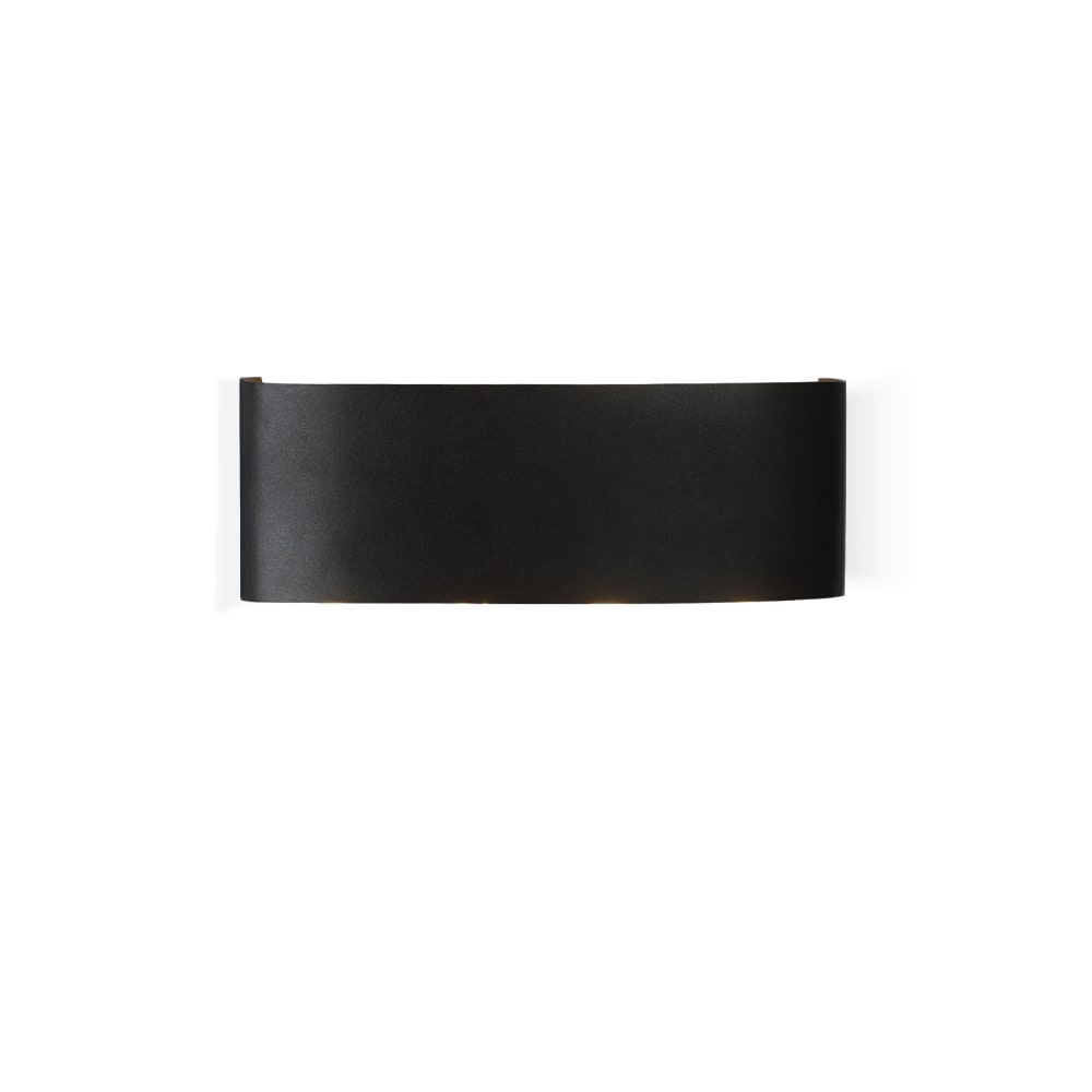Nettlife Leeder - Wandleuchte aus Metall, Schwarz, L 22 cm style modern Schwarz Metall