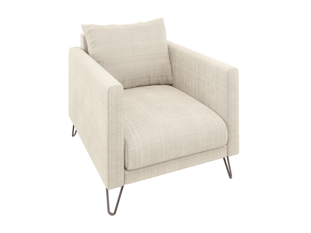 fauteuil en tissu chenille