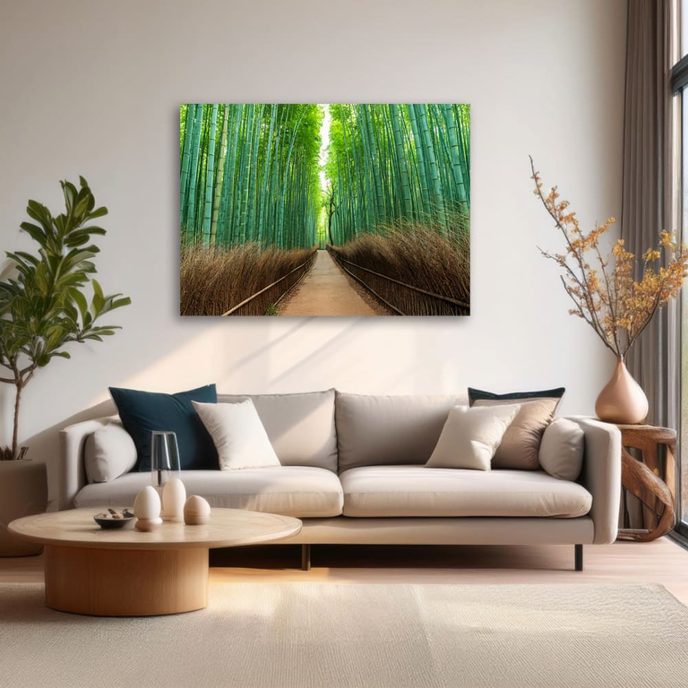 Impression sur Toile - ARASHIYAMA BAMBOO FOREST - cm.70x100