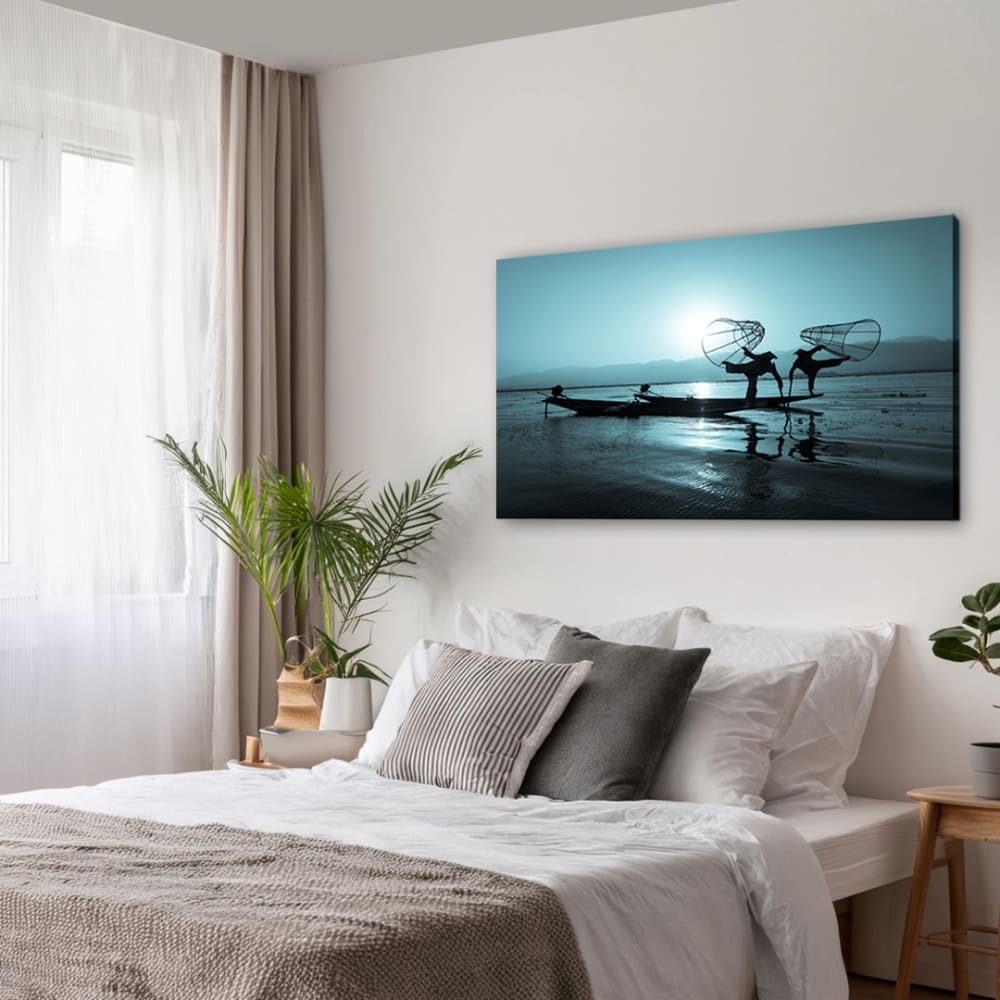 Impression sur Toile - PÊCHEURS - cm. 60x100
