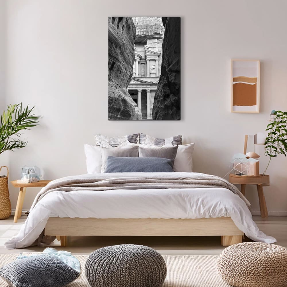 Impression sur Toile - LE TRÉSOR DE PÉTRA - cm. 50x70