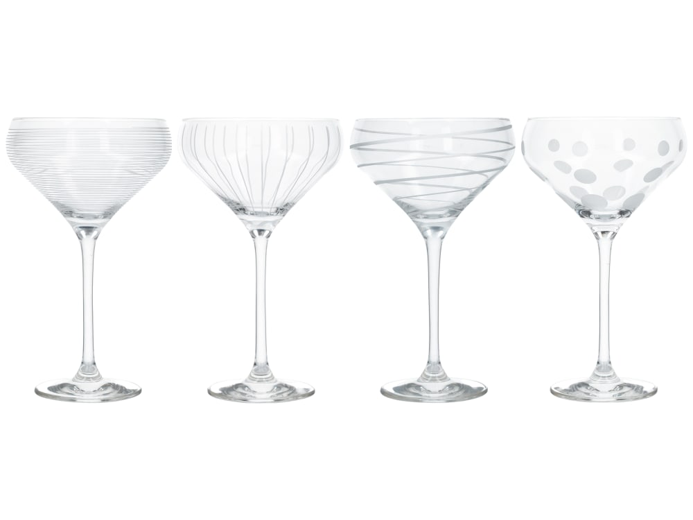 Cheers Pack de 4 soucoupes à champagne Cheers Pack de 4 soucoupes à champagne