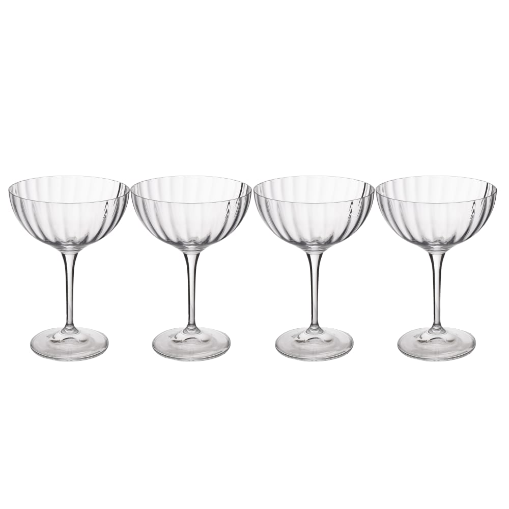 Verres à coupe en cristal Treviso, lot de 4, 300ml