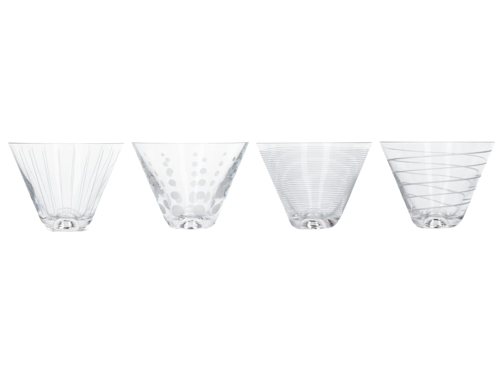 Cheers Pack de 4 verres à martini sans pied