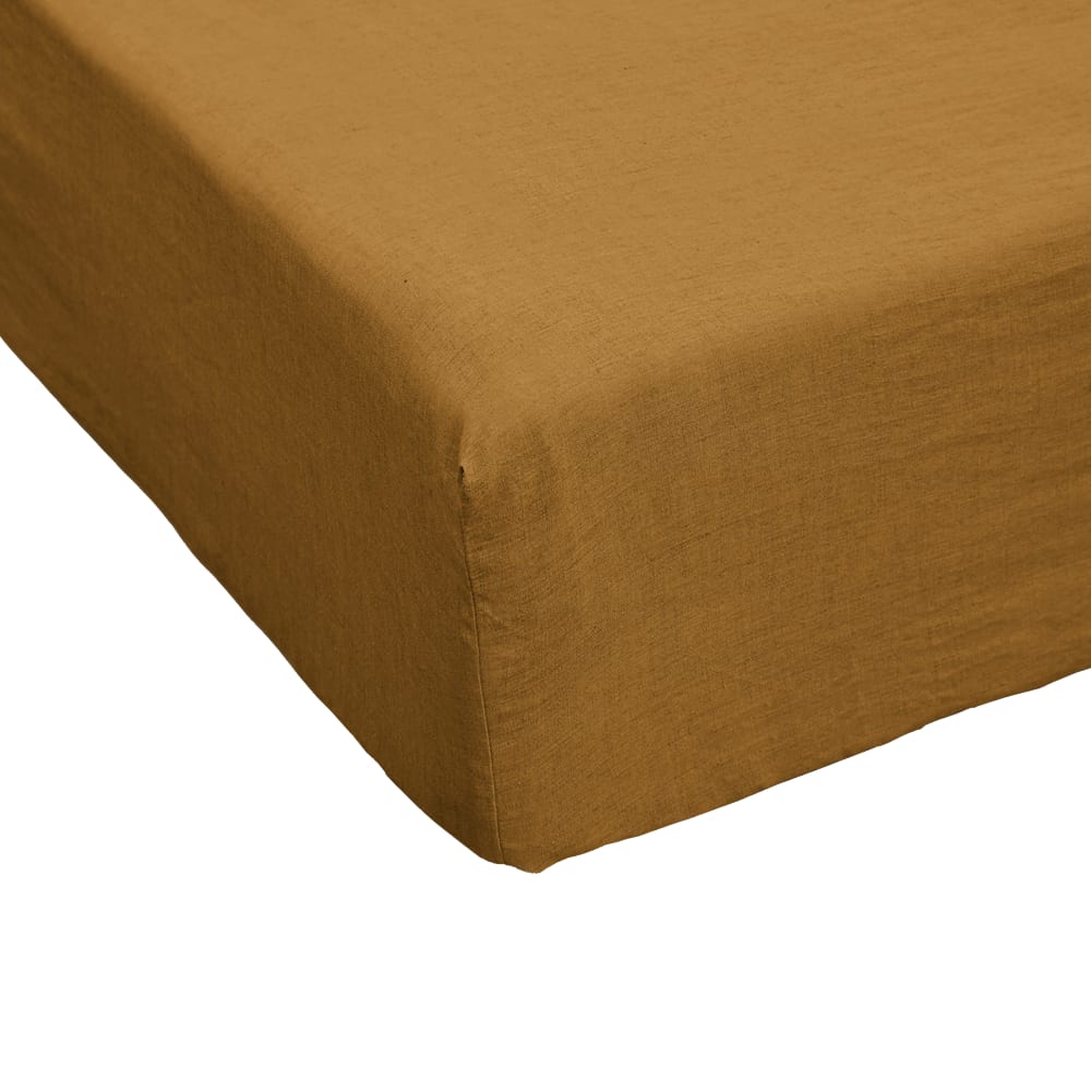 Drap housse lin français