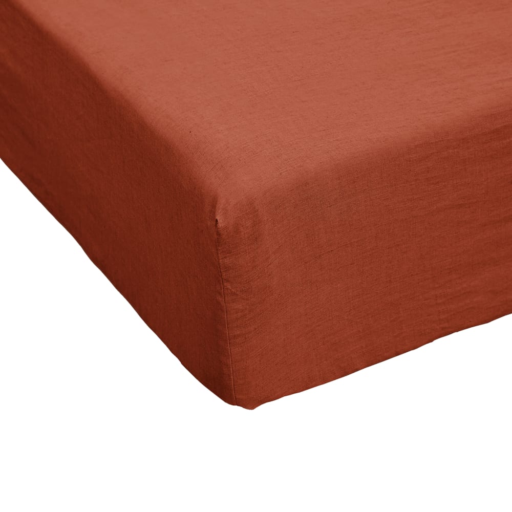 Drap housse lin français